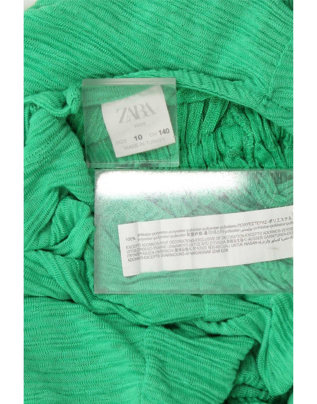 Zara Mädchen-Overall, 9–10 Jahre, grünes Polyester