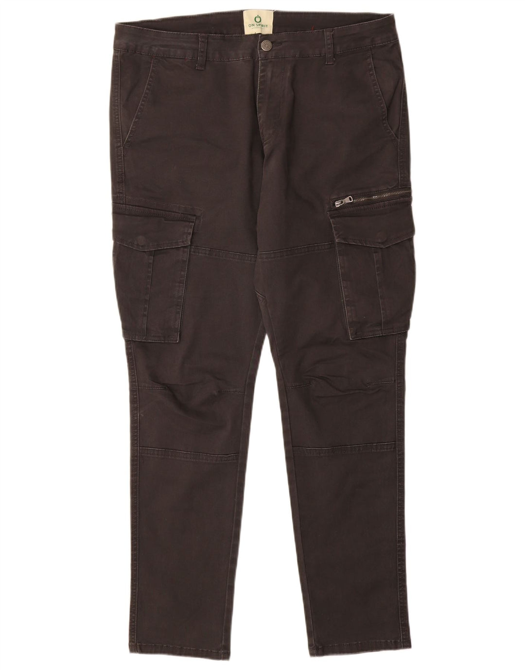 ON SPIRIT Herren Slim Cargohose W34 L31 Grau