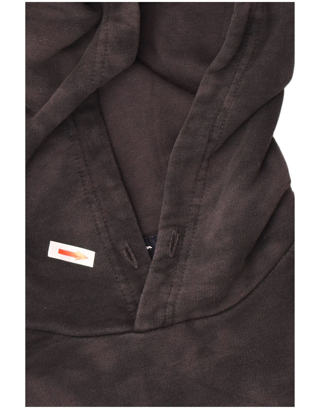 Champion Damen Kapuzenpullover UK 14 Mittelgraue Batik-Baumwolle