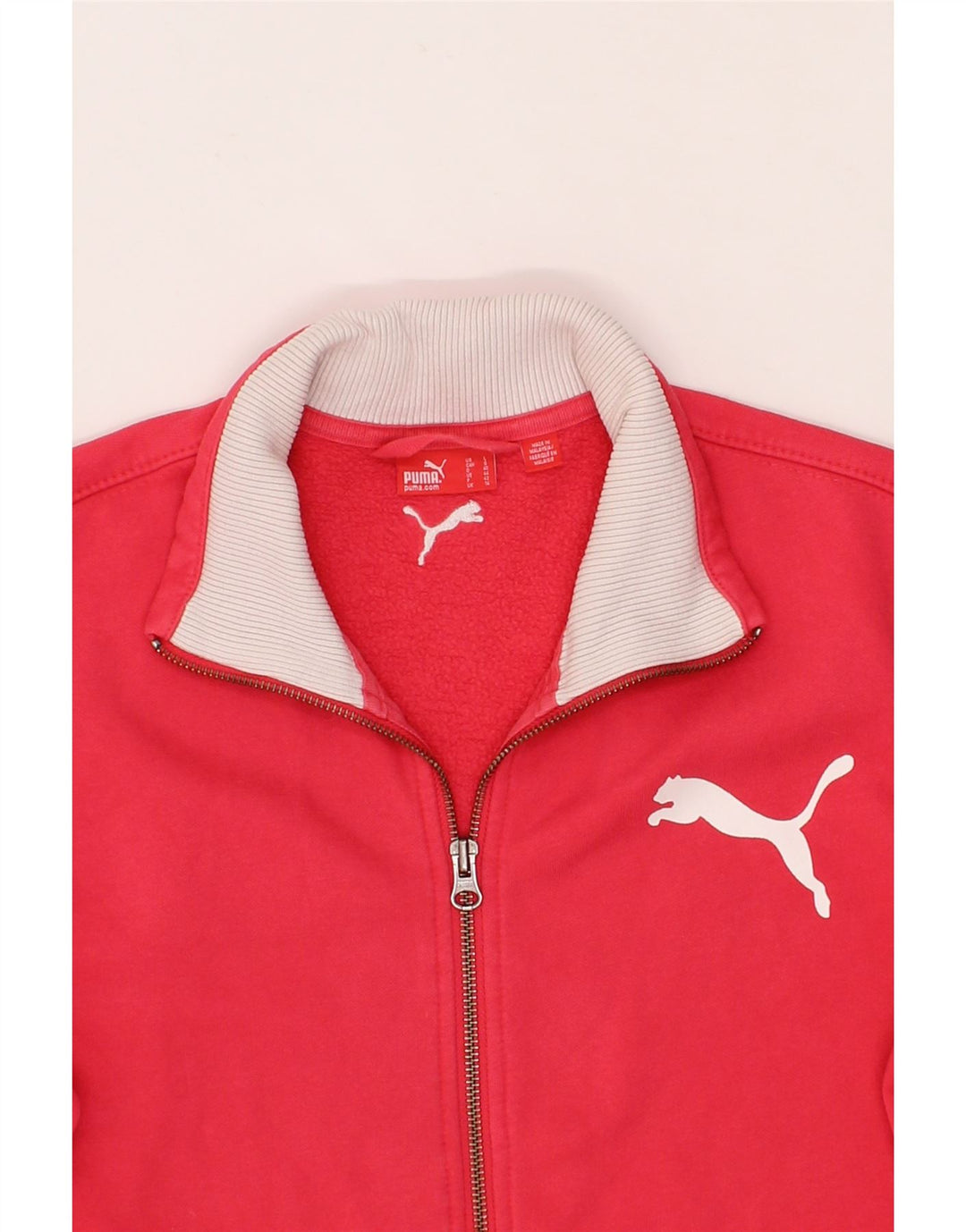 PUMA Womens Tracksuit Top Jacket UK 14 Large Pink Vintage Puma and Second-Hand Puma from Messina Hembry 