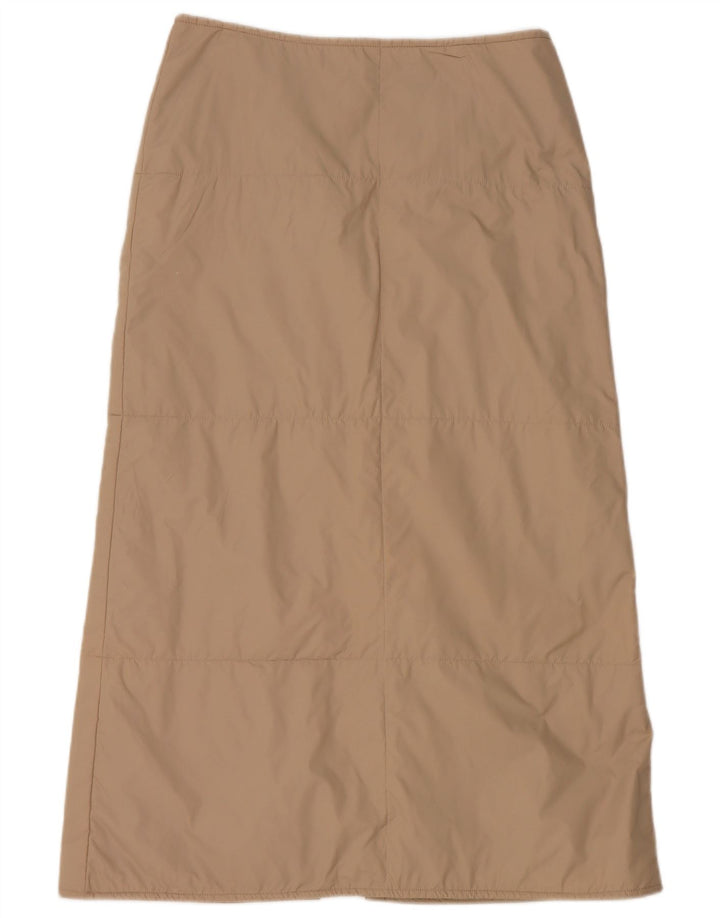 OUTRAGE Damen Maxirock mit hoher Taille IT 46 Large W30 Beige Polyamid
