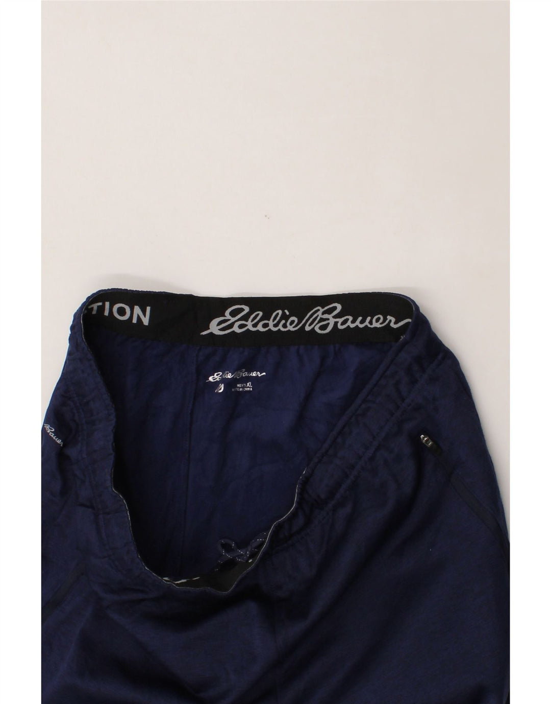 EDDIE BAUER Mens Tracksuit Trousers Joggers XL  Navy Blue Polyester Vintage Eddie Bauer and Second-Hand Eddie Bauer from Messina Hembry 