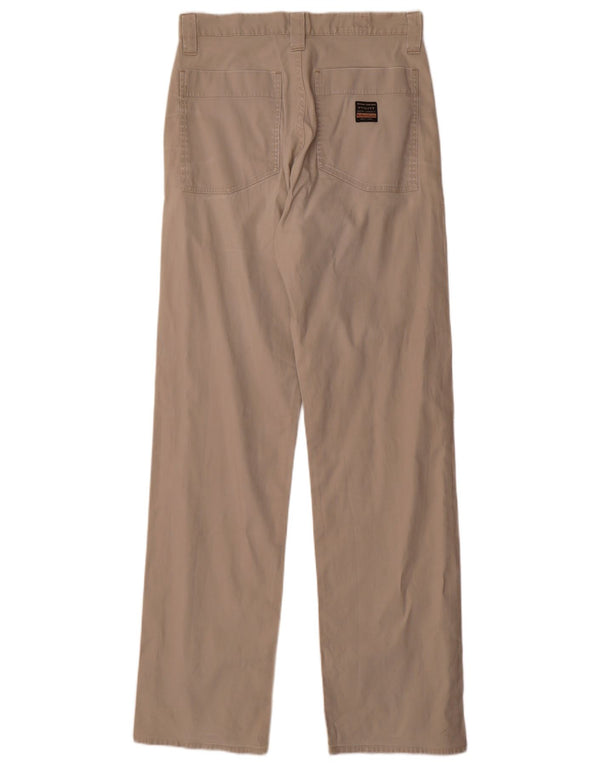MARLBORO CLASSICS Mens Straight Casual Trousers W32 L34 Beige Cotton