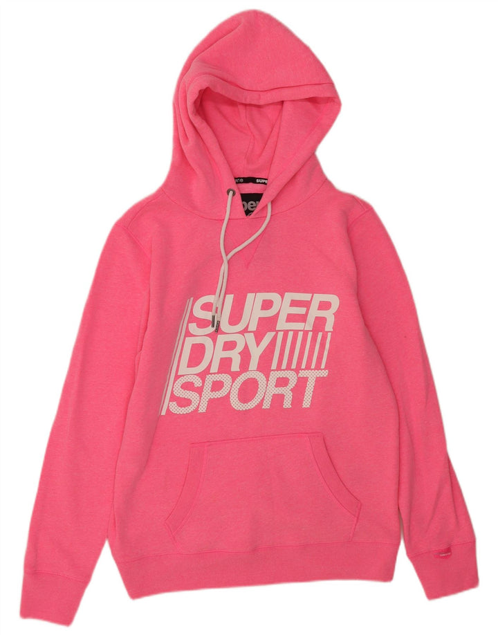 Superdry Herren Grafik-Kapuzenpullover aus Baumwolle in Mittelrosa