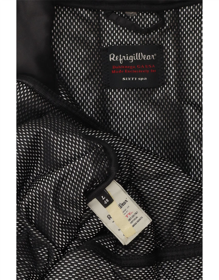 Refrigiwear Wattierter Damenmantel UK 16 Large Schwarz Polyester