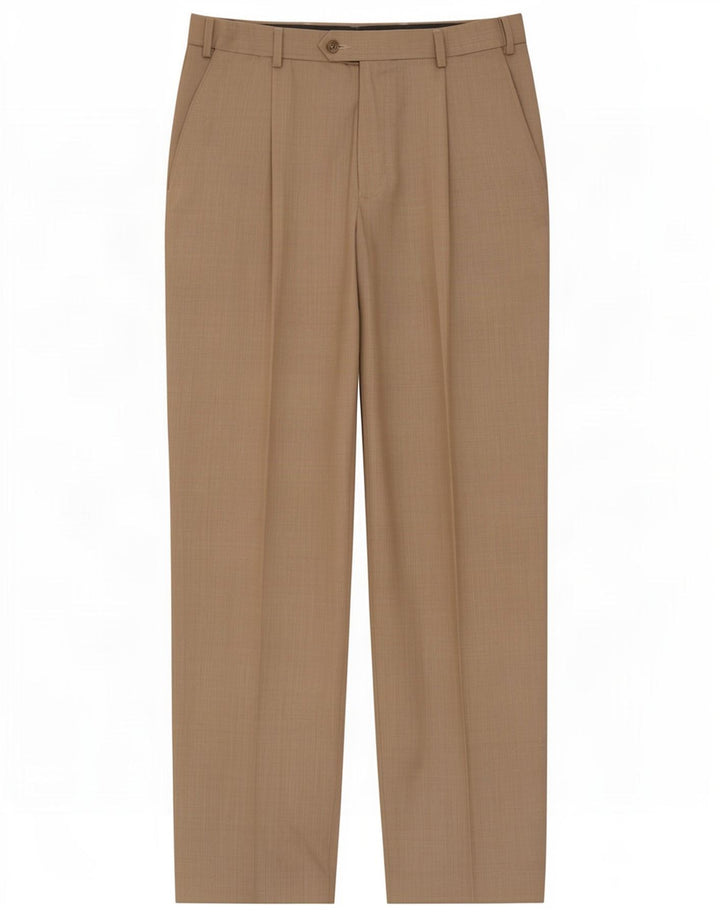 Marks & Spencer Herren-Anzughose in normaler Passform, W32, L31, Beige, Polyester