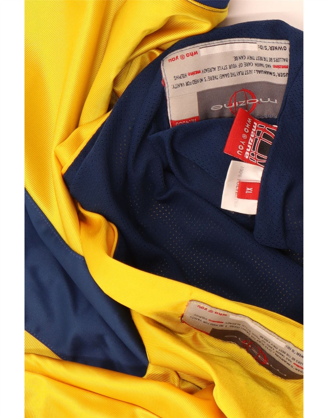 Mazine Herren-Weste-Top XL, gelbes Colourblock-Polyester