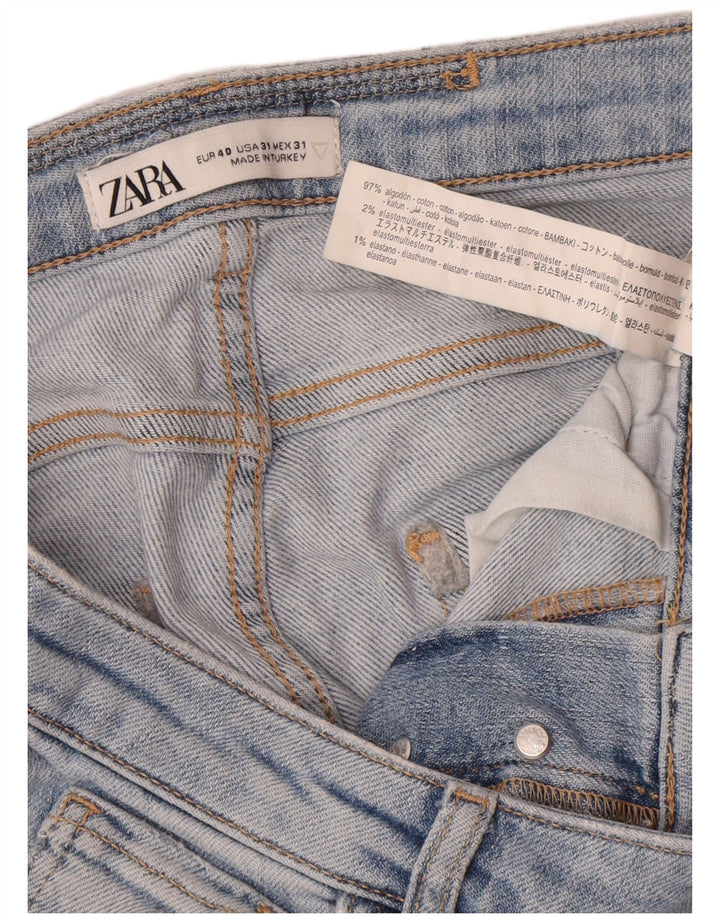 Zara Herren Distressed Slim Jeans EU 40 Medium W31 L30 Blaue Baumwolle