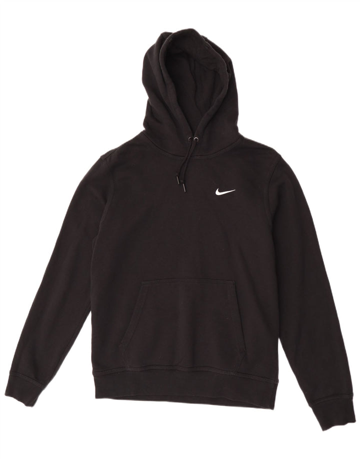 Nike Herren-Hoodie-Pullover aus mittelschwarzer Baumwolle