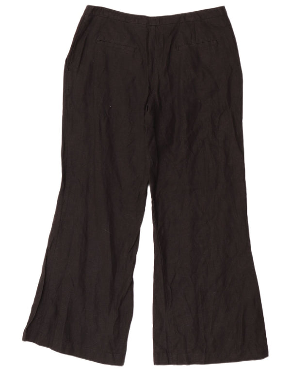 Marks & Spencer Damen Flare Freizeithose UK 14 Large W32 L30 Schwarz