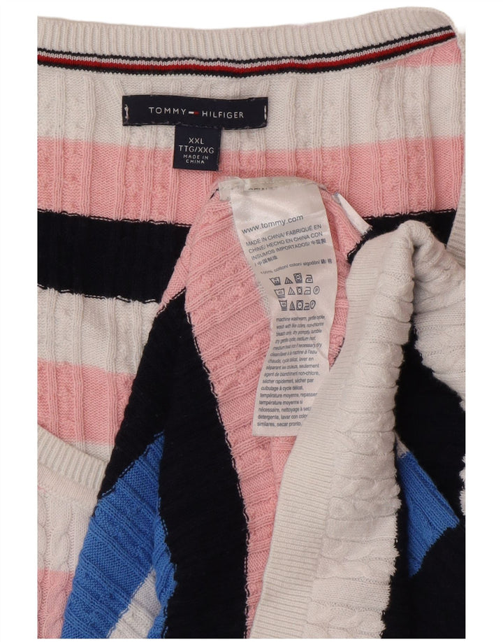 Tommy Hilfiger Herren-Pullover mit U-Boot-Ausschnitt, 2XL, mehrfarbig, klassisch