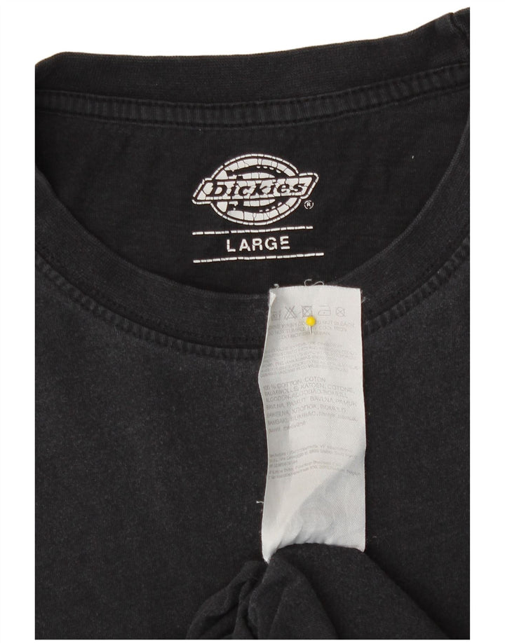 Dickies Herren T-Shirt Top Large Schwarz Baumwolle