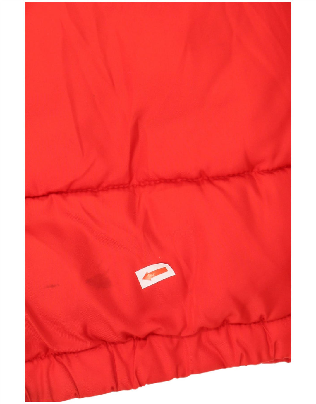 FILA Wattierte Herrenjacke mit grafischer Kapuze, UK 38, Mittelrot, Farbblock