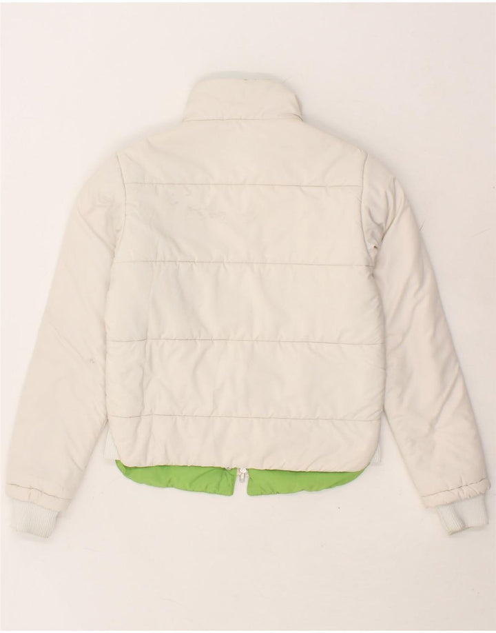CONVERSE Womens Padded Jacket UK 10 Small White Colourblock Polyamide Vintage Converse and Second-Hand Converse from Messina Hembry 
