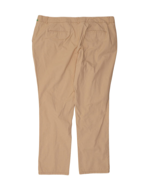Boden Damen Slim Chinohose UK 22 3XL W44 L32 Beige Baumwolle