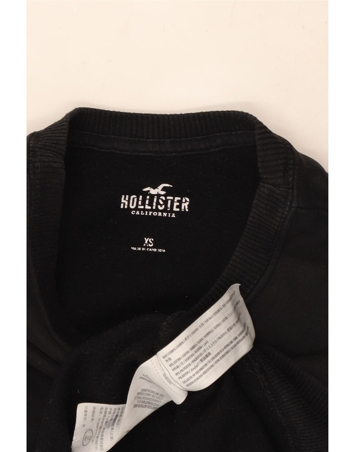 HOLLISTER Herren Sweatshirt Pullover XS Schwarz Baumwolle