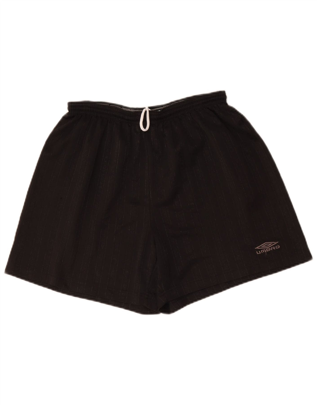 Umbro Herren-Sportshorts, großes, schwarz gestreiftes Polyester