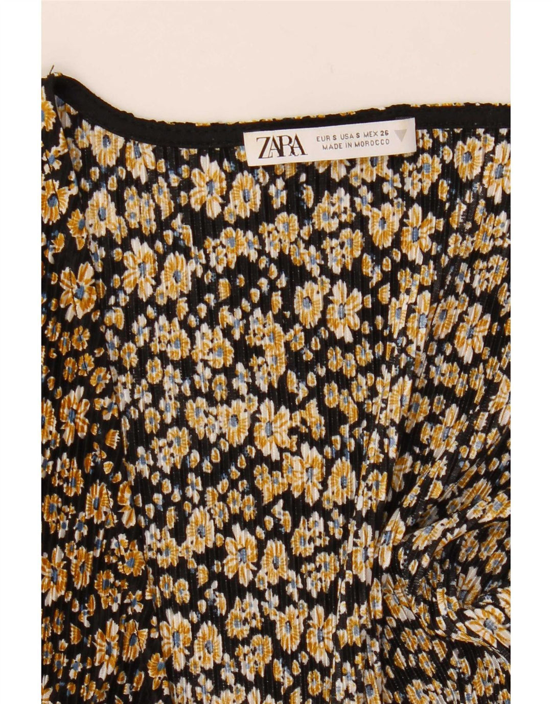 Zara Womens Jumpsuit UK 10 Small Schwarz geblümt