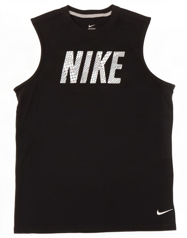 Nike Boys Graphic Vest Top 13–14 Jahre XL, schwarze Baumwolle