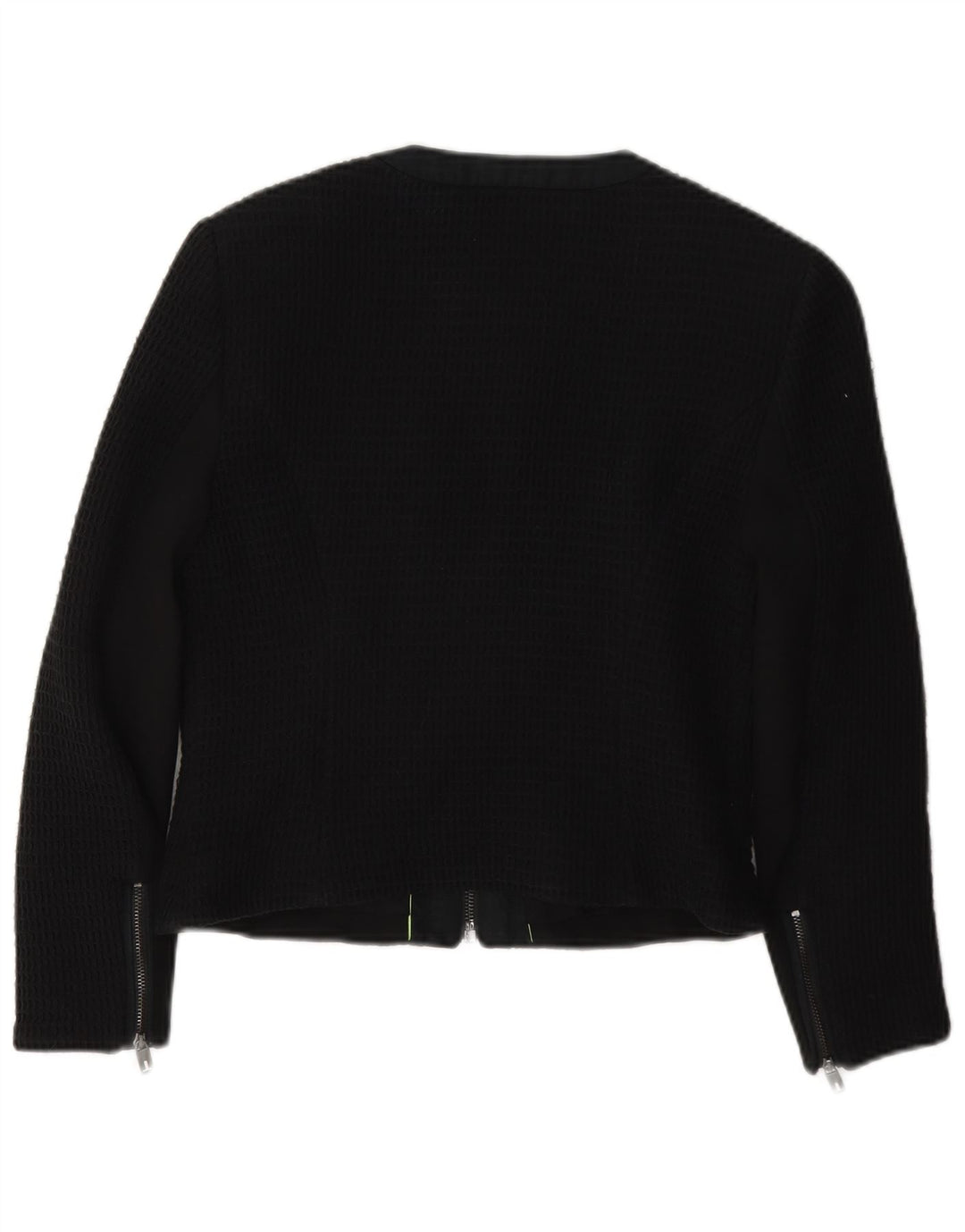 Ted Baker Damen Bolero-Jacke, Größe 1 XS, schwarze Baumwolle