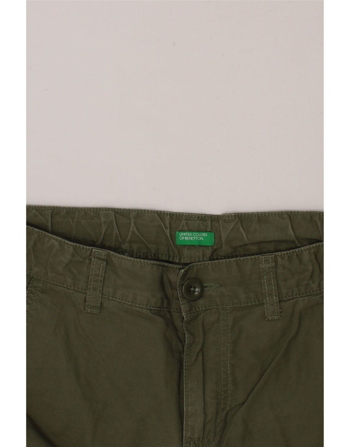BENETTON Boys Chino Shorts 15-16 Years W28  Khaki Vintage Benetton and Second-Hand Benetton from Messina Hembry 