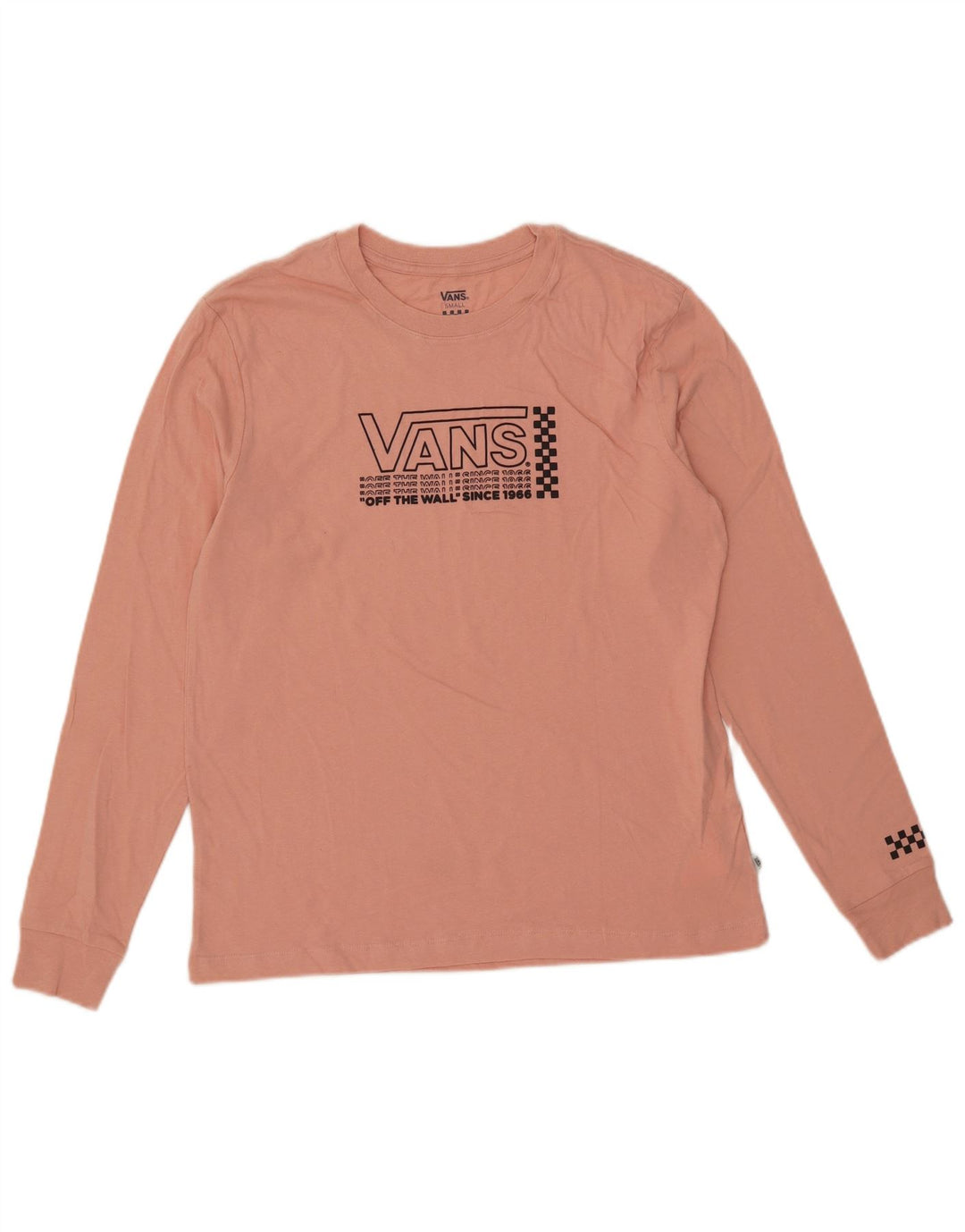 Vans Herren Grafik-Oberteil, langärmelig, klein, rosa, Baumwolle