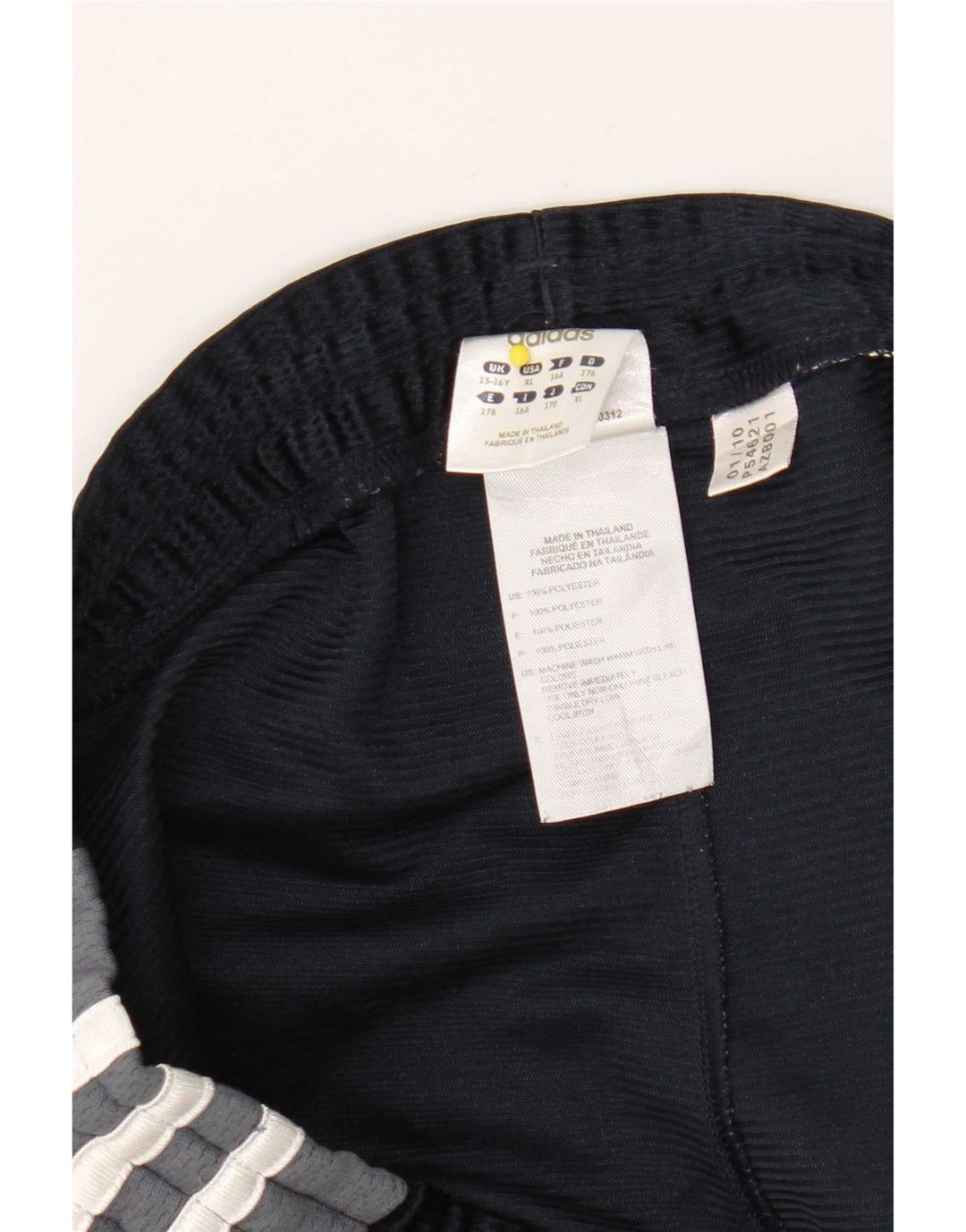 Adidas Sportshorts für Jungen, 15–16 Jahre, blaues Colourblock-Polyester