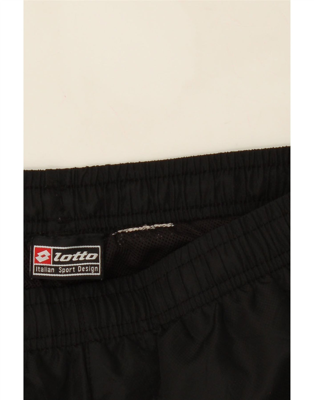 LOTTO Mens Graphic Tracksuit Trousers Joggers Small  Black Vintage Lotto and Second-Hand Lotto from Messina Hembry 