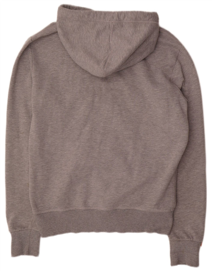 Superdry Herren-Kapuzenpullover mit Reißverschluss, 2XL, graue Baumwolle