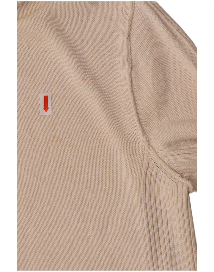 Tommy Hilfiger Herren-Cardigan, Größe S, cremefarbene Baumwolle
