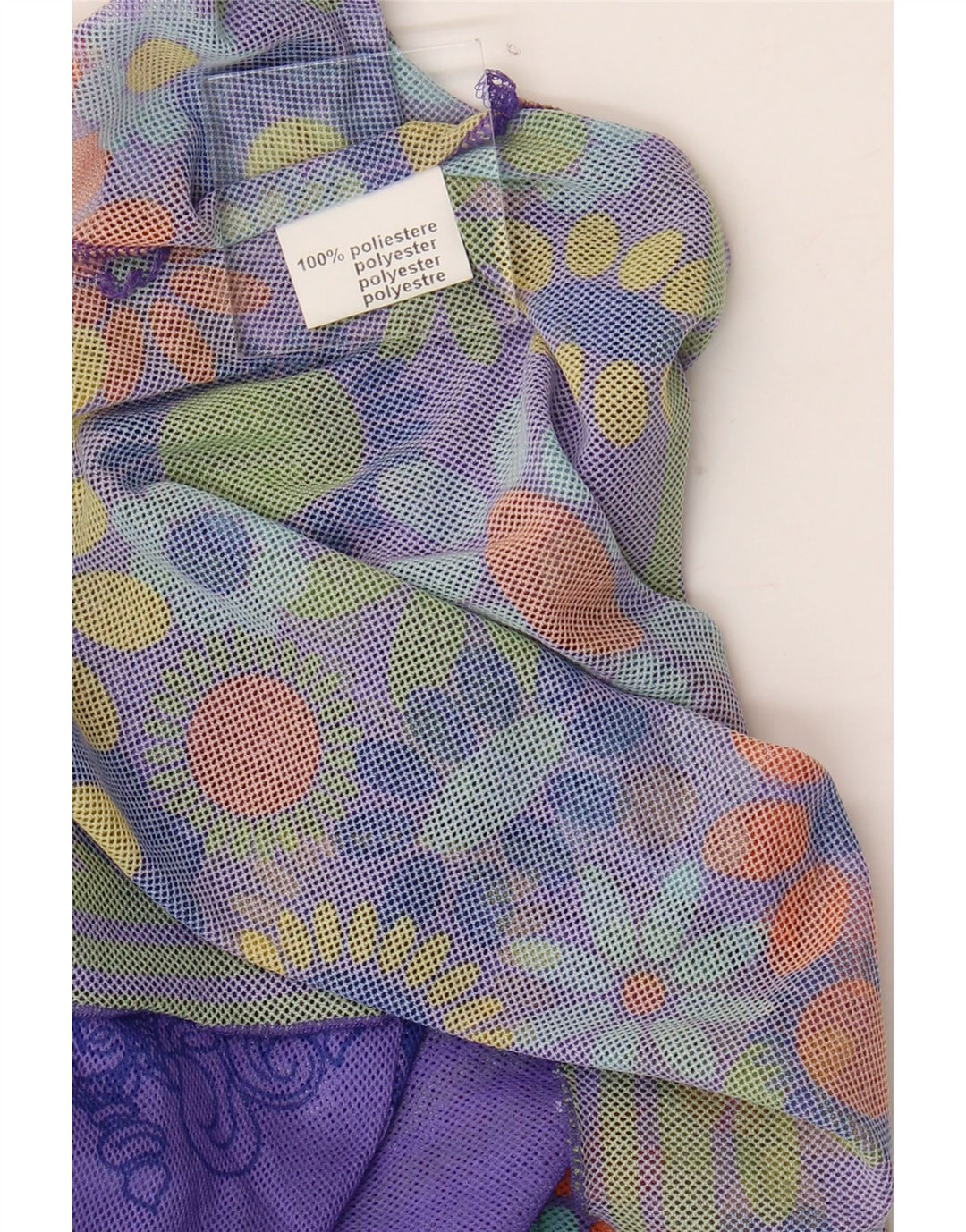 VINTAGE Womens Straight Skirt W30 Medium Purple Floral Polyester Vintage Vintage and Second-Hand Vintage from Messina Hembry 