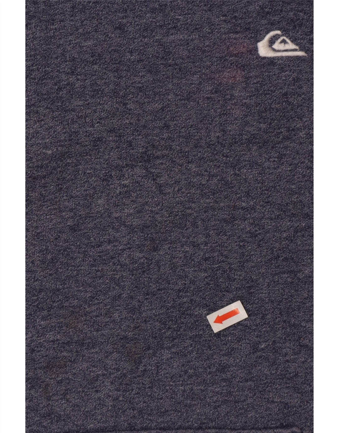 Quiksilver Herren-Kapuzenpullover aus mittelblau gefleckter Baumwolle
