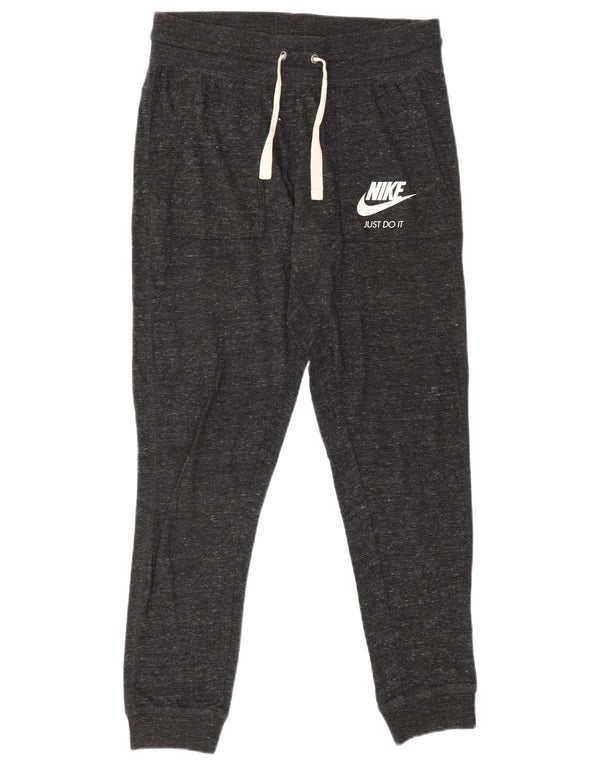 NIKE Damen-Trainingsanzug mit Grafik, Jogginghose, UK 10, Größe S, Grau gefleckt
