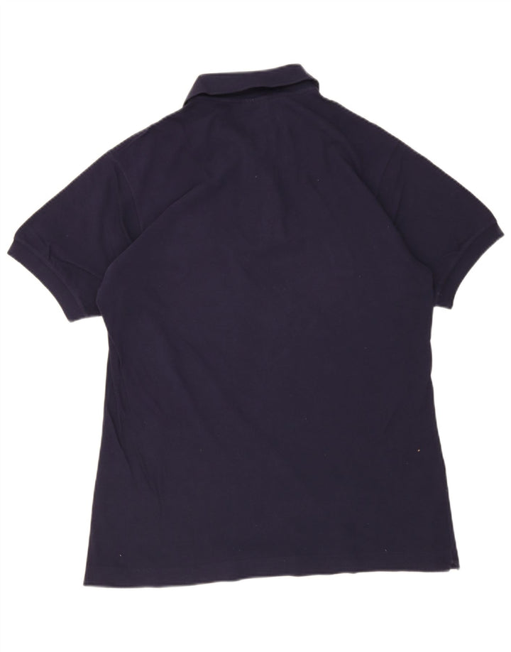 Lacoste Herren-Poloshirt, Größe 4, mittelgroß, marineblau, Baumwolle