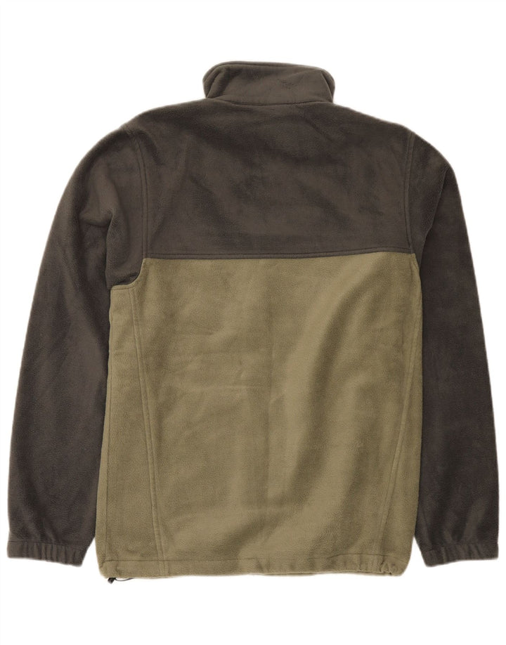 Columbia Herren Fleecejacke UK 10 Small Grün Colourblock Polyester