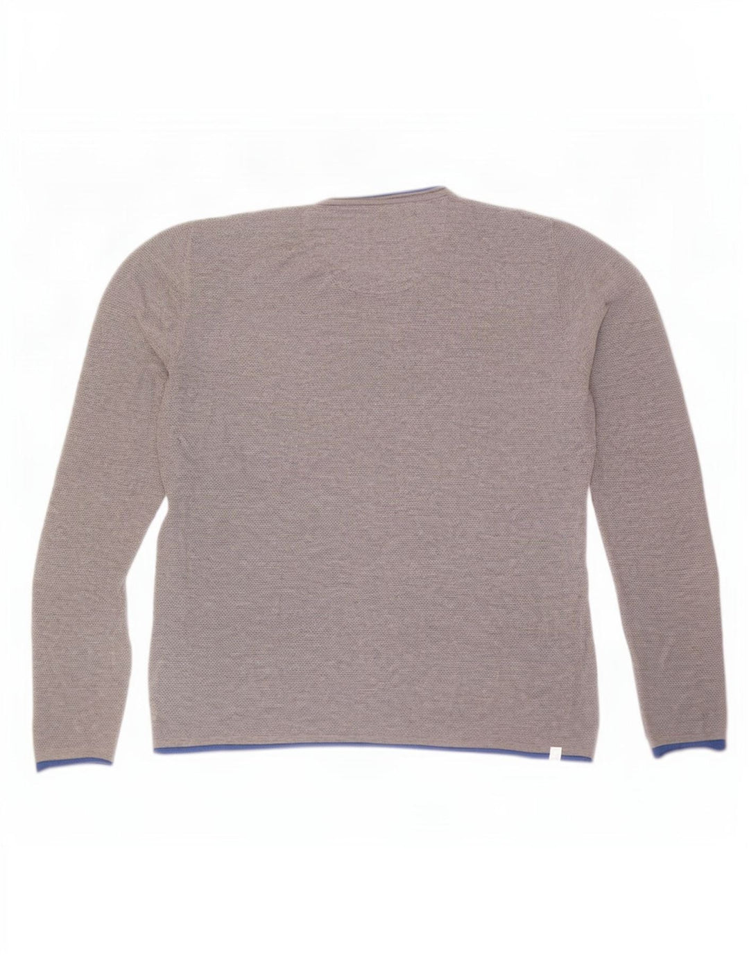 Fred Mello Herren-Pullover mit V-Ausschnitt, mittelgrau