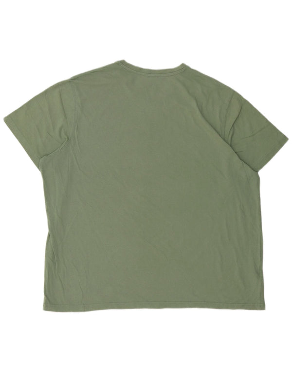 EDDIE BAUER Herren Grafik T-Shirt Top 2XL Grüne Baumwolle