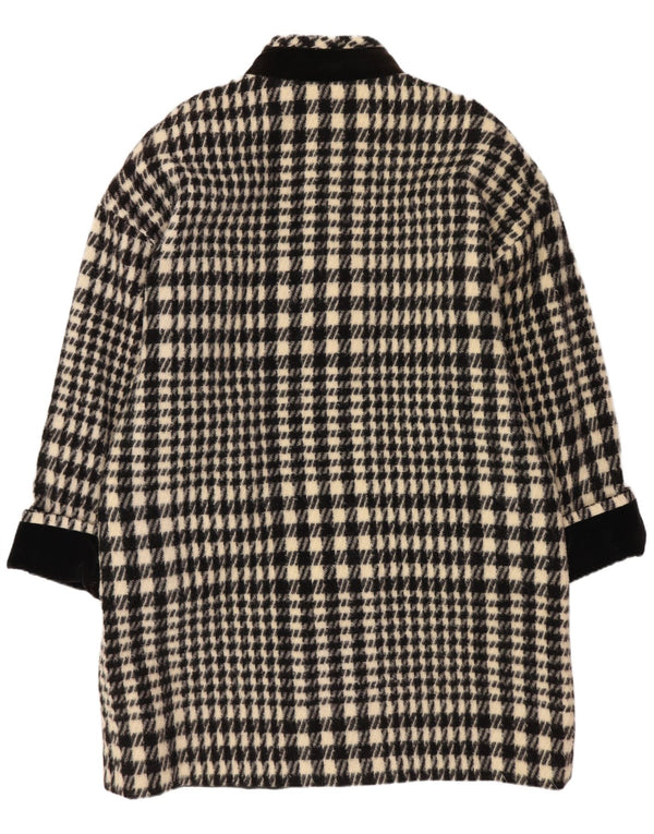 Superior Damenmantel UK 18 XL Schwarzer Hahnentritt-Acetat