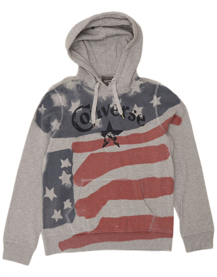 Converse Herren Graphic Hoodie Pullover Mittelgrau