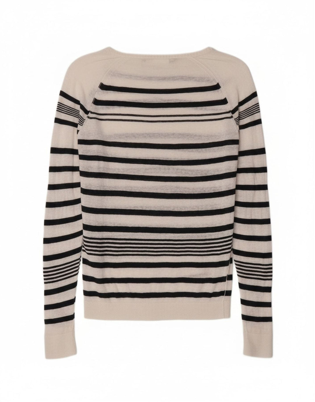 Diesel Damen-Pullover mit U-Boot-Ausschnitt, UK 14, mittelweiß gestreift