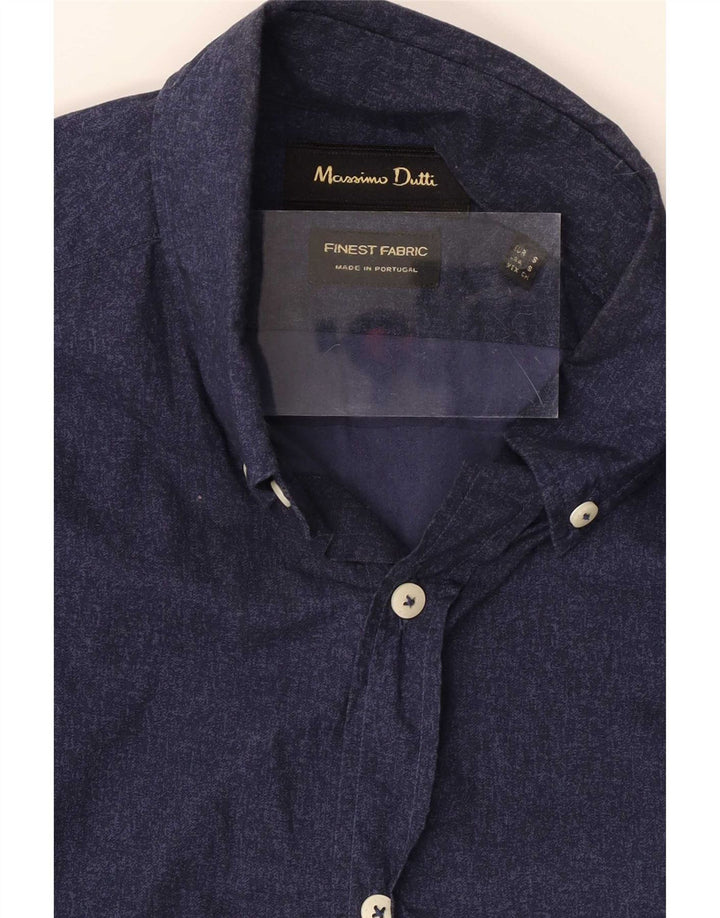 Massimo Dutti Herrenhemd Small Marineblau