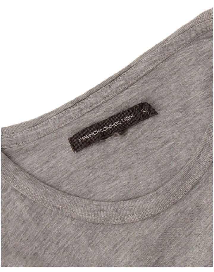 French Connection Damen T-Shirt Top UK 14 Large Grau