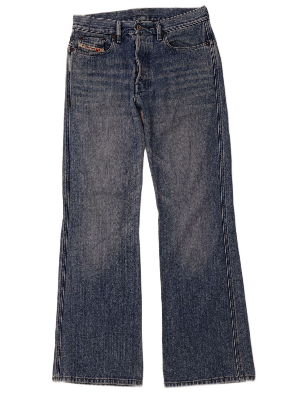 DIESEL Herren Bootcut Jeans W30 L32 Blaue Baumwolle