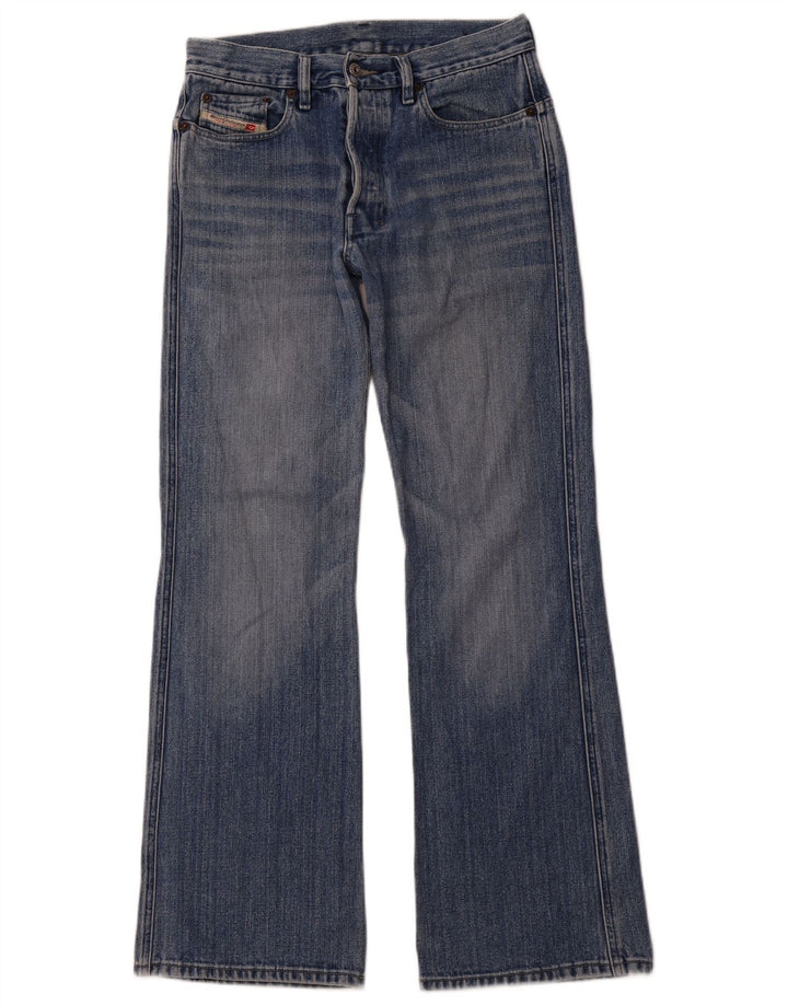 DIESEL Herren Bootcut Jeans W30 L32 Blaue Baumwolle