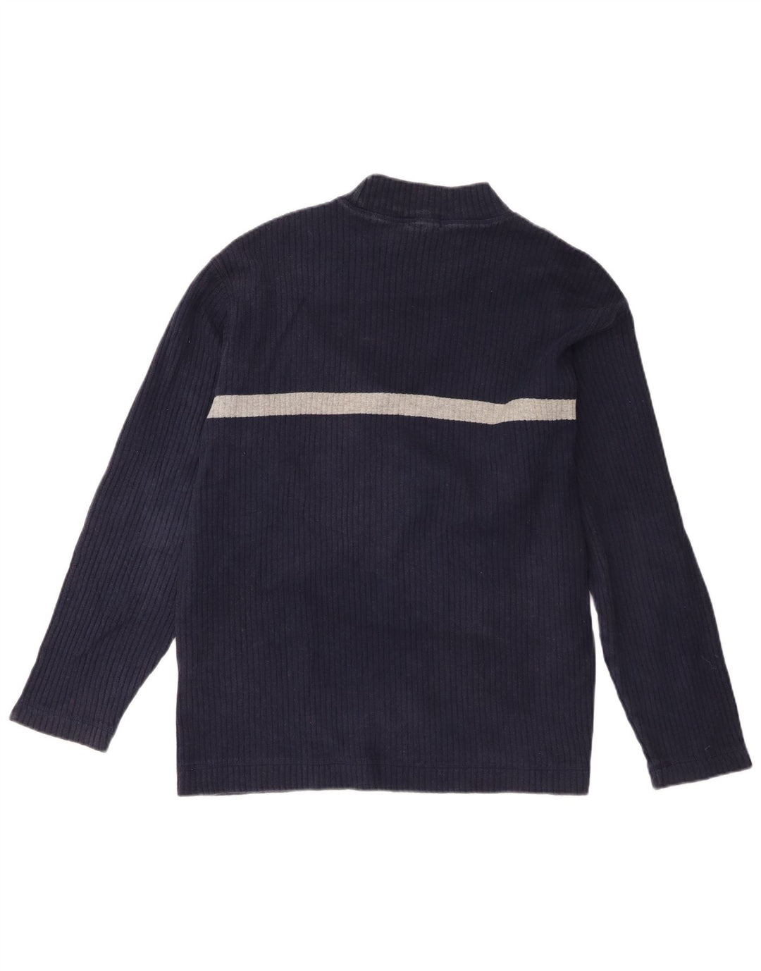 Nautica Herren-Oberteil, langärmelig, mittelgroß, marineblau, Colourblock-Baumwolle