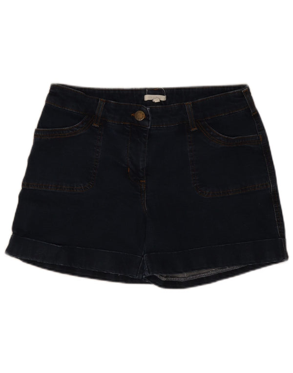 White Stuff Damen Jeansshorts UK 12 Medium W30 Marineblaue Baumwolle