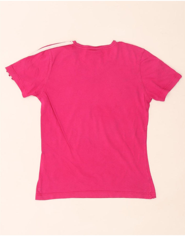 Adidas Damen T-Shirt Top UK 14 Large Pink