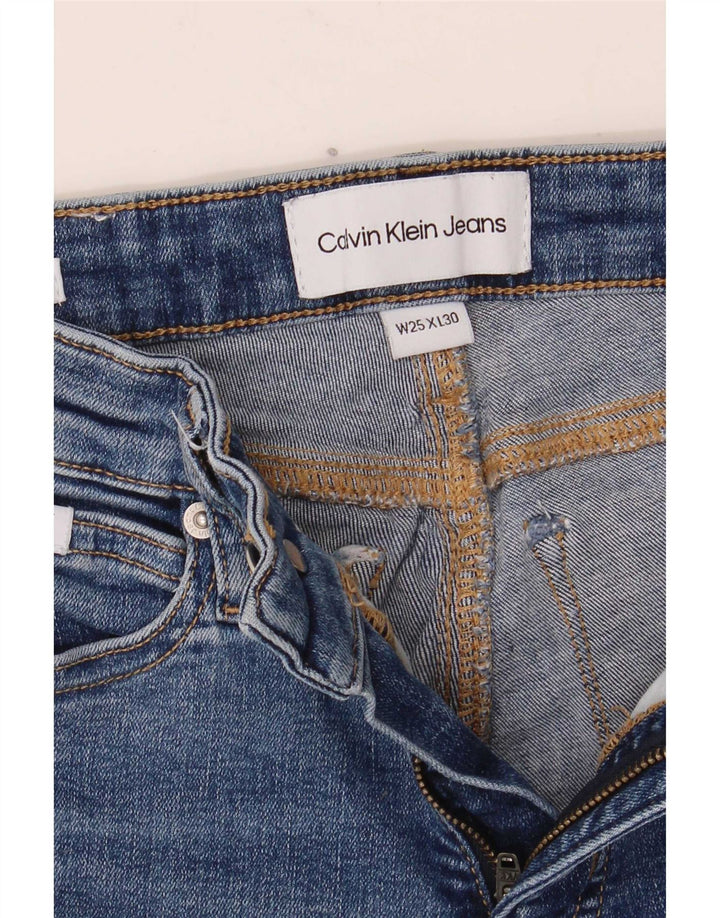 Calvin Klein Damen Skinny Jeans W25 L30 Blau