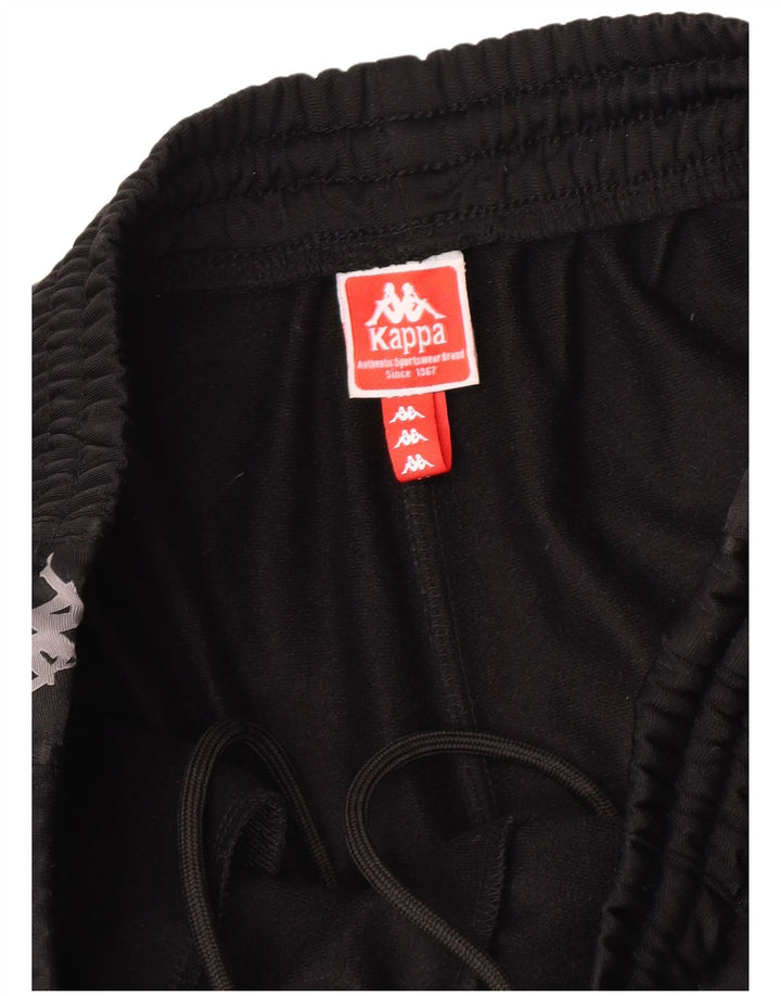 Kappa Herren-Trainingshose mit Grafik, mittelschwarz, Polyester