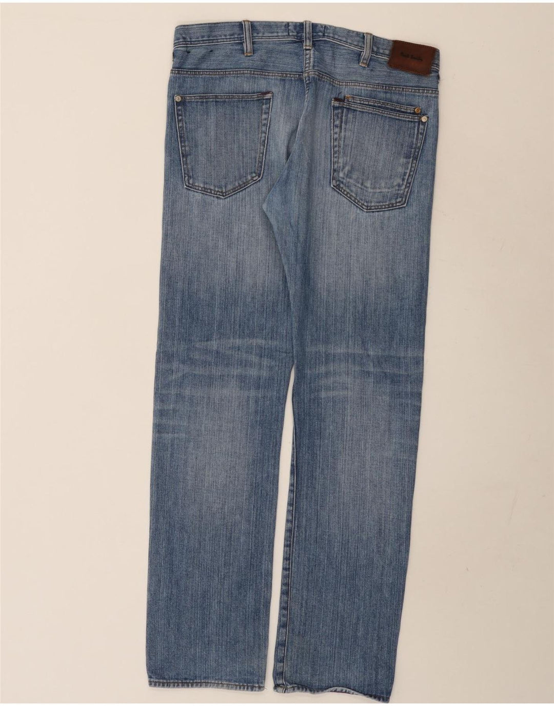 PAUL SMITH Herren Straight Jeans W34 L32 Blaue Baumwolle